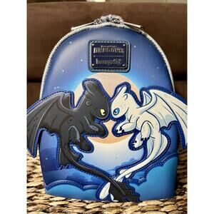 Loungefly DreamWorks How to Train Your Dragon Toothless & Light Fury Backpack